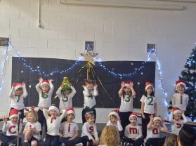 Ms Lambe's Junior infants bring some Christmas cheer! 